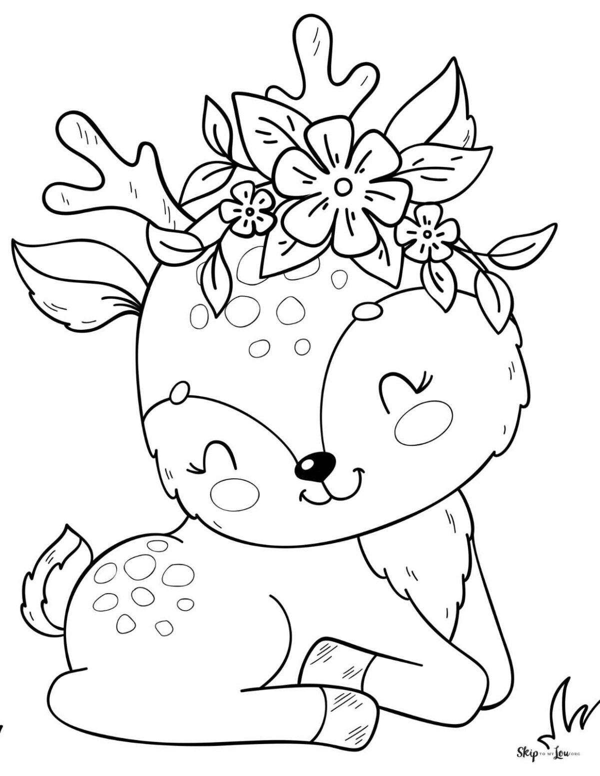 Deer Coloring Pages Free Printables For Kids And Adults Skip To 