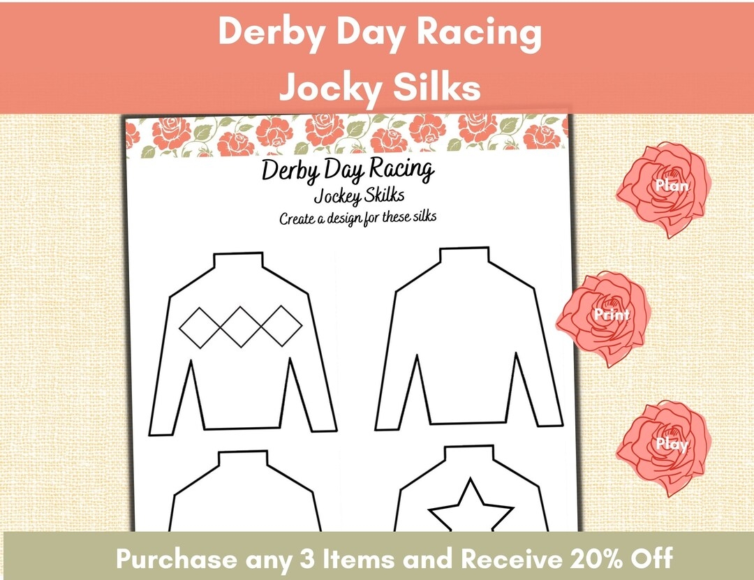 Derby Day Racing Jockey Silks Design And Color Derby Party Horse Racing Activities Senior Adults Youth Group Classroom Family Time Etsy
