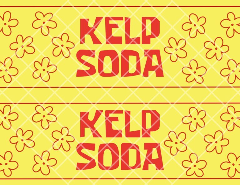 Digital Kelp Soda Labels Printable Bikini Bottom Labels For 