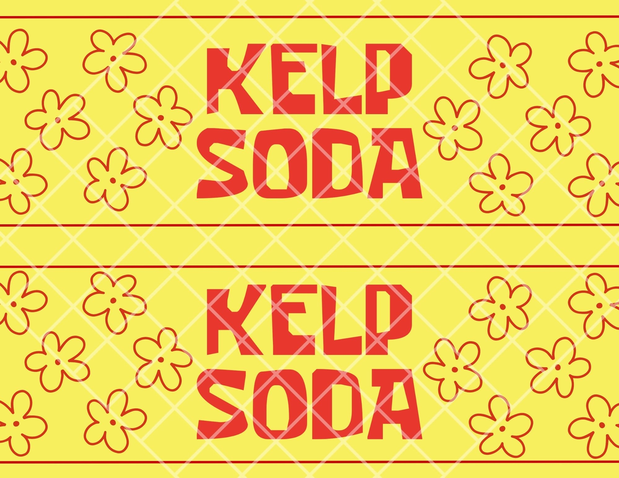 Digital Kelp Soda Labels Printable Bikini Bottom Labels For 