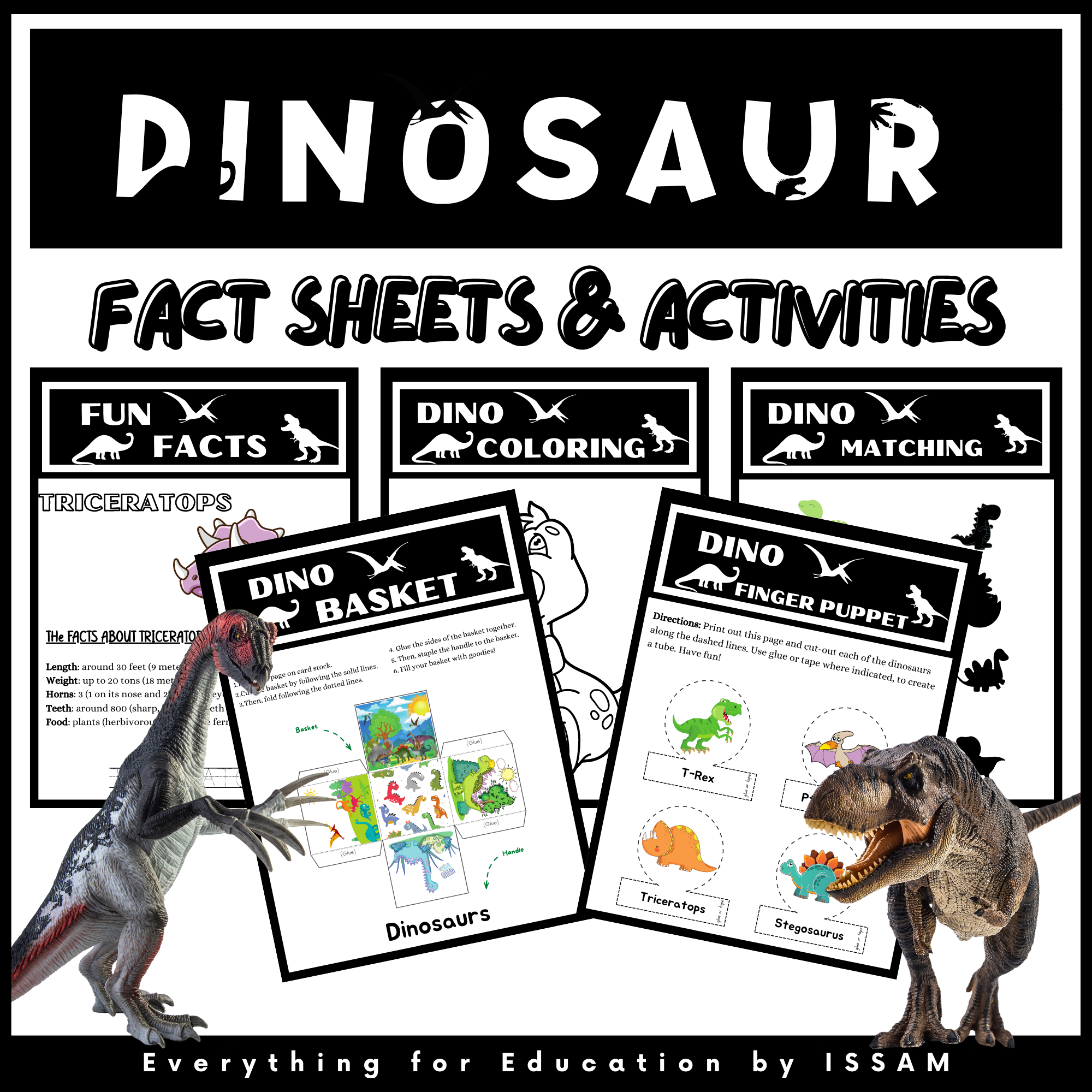 Dinosaur Fact Sheets And Activities Worksheets For Kids Fun 