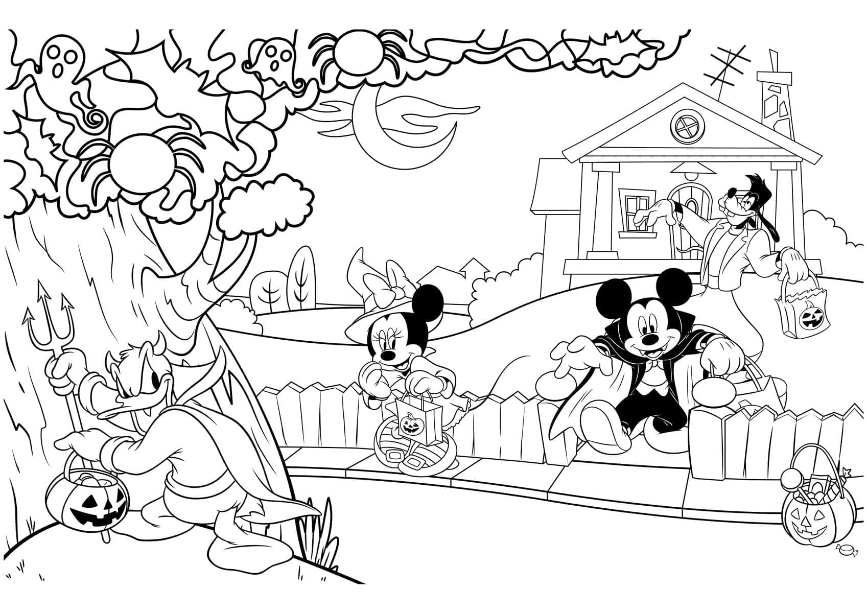 Disney Halloween Printable Coloring Page Download Print Or Color Online For Free