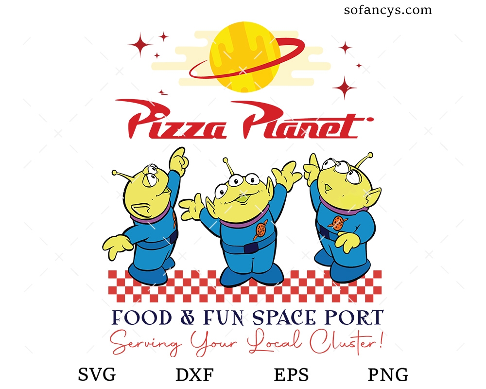Disney Toy Story Pizza Planet SVG DXF EPS PNG Cut Files