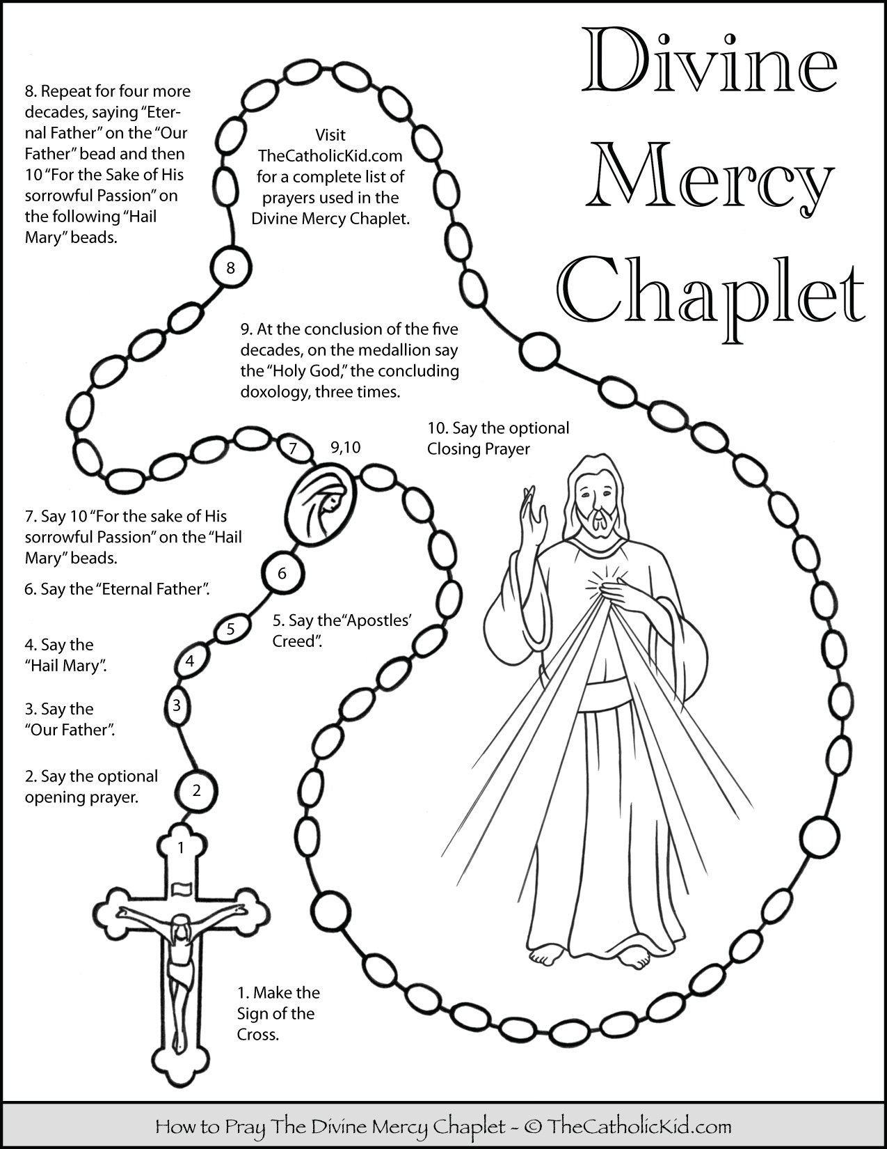 Divine Mercy Chaplet Download Pack TheCatholicKid