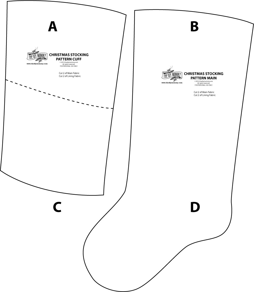 DIY Christmas Stocking Pattern Sew With An IKEA SORTSO Rug The 