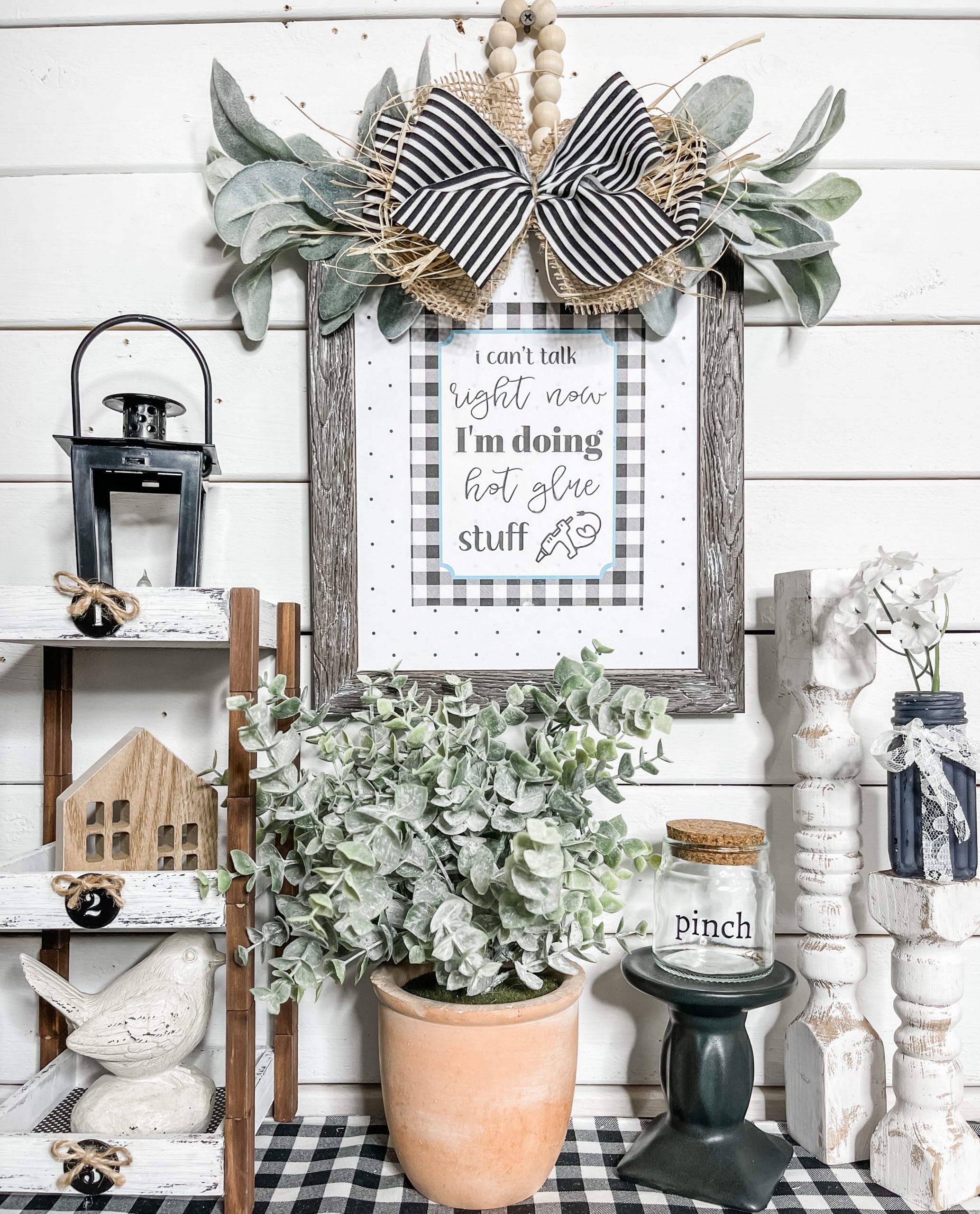 DIY Farmhouse Decor With Free Printable Easy DIY Decor Tutorial