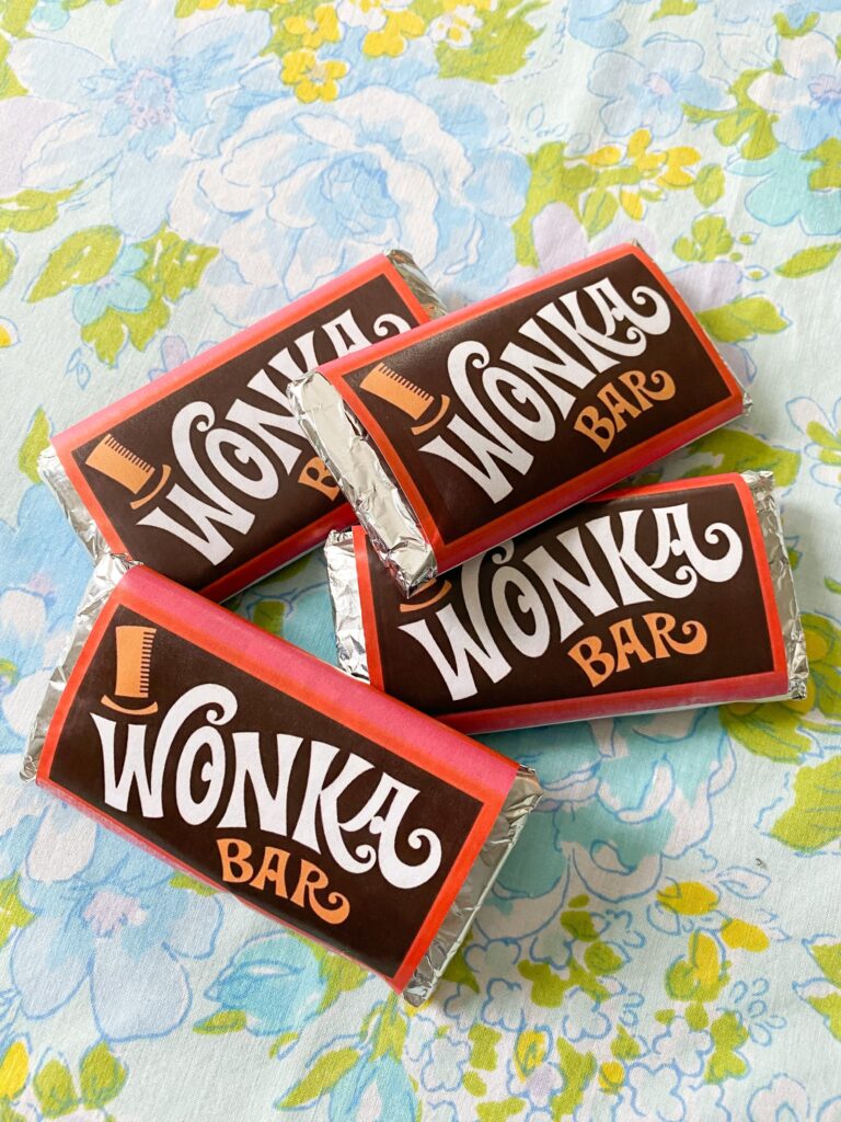 DIY Wonka Bar Craft Free Printable Emily Retro Vintage And 