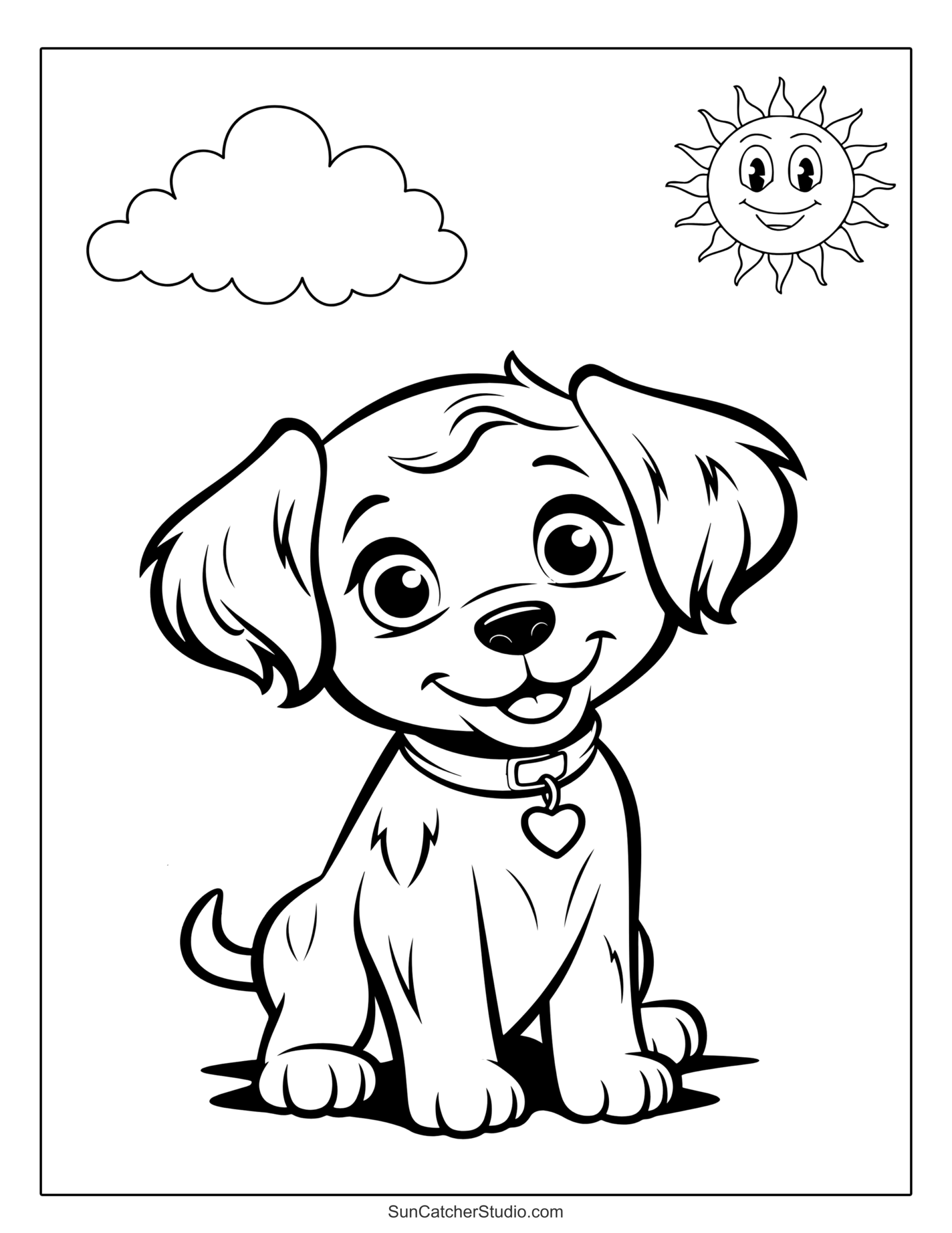 Printable Puppy Coloring Pages Free