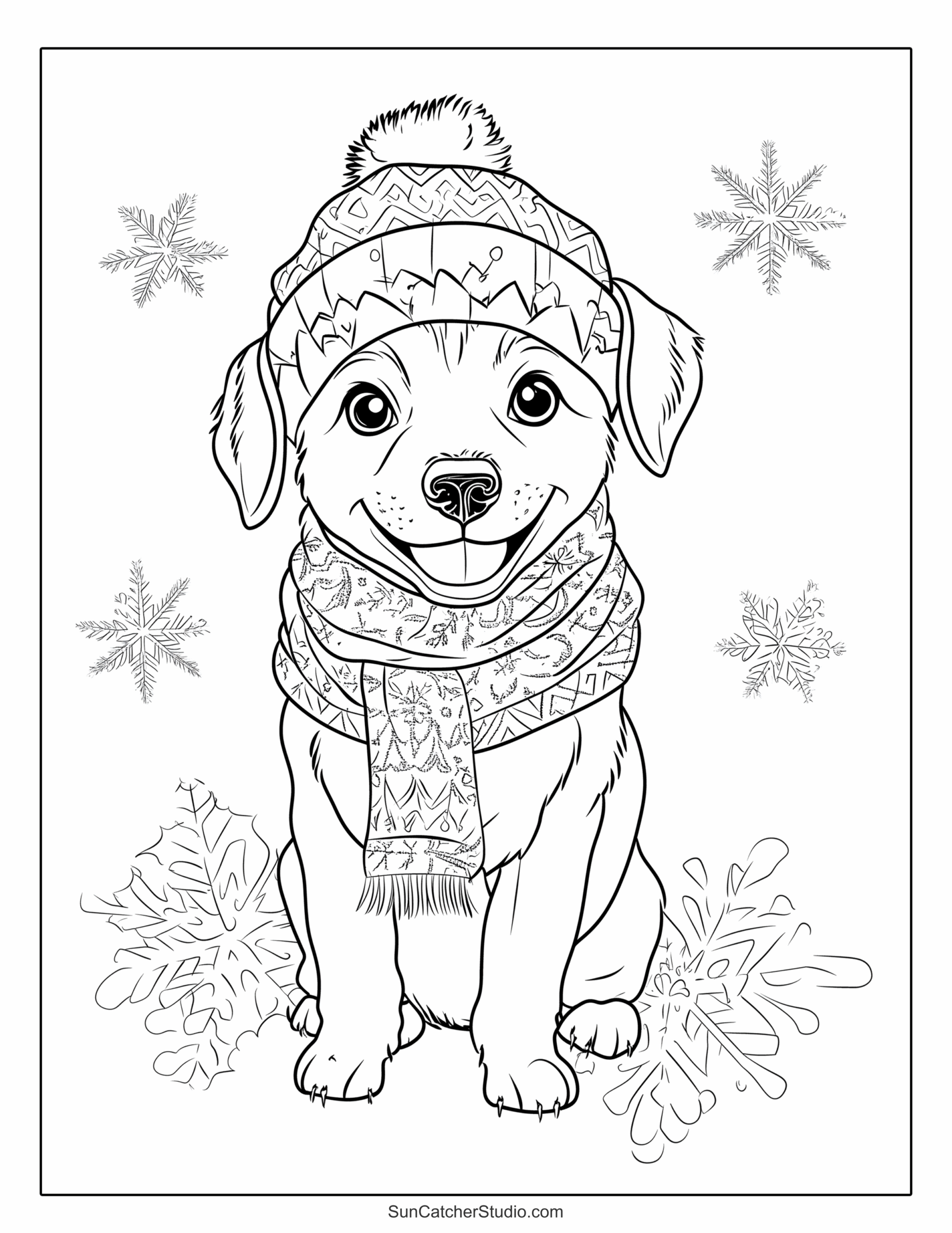 Puppy Coloring Pages Free Printable