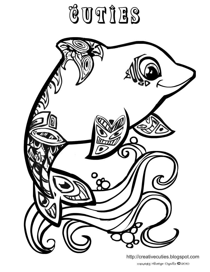 Free Printable Coloring Pages Of Dolphins