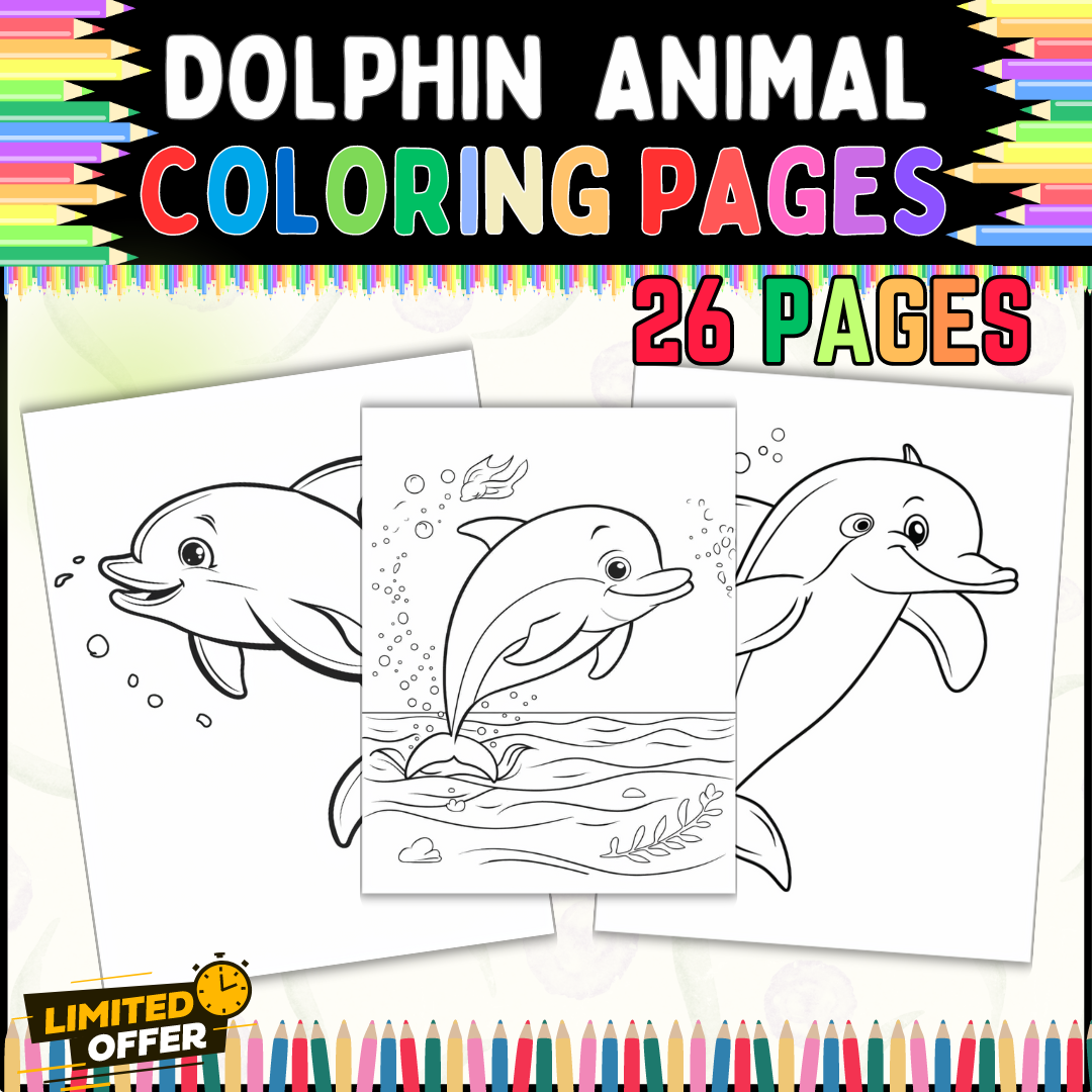 Dolphin Coloring Pages 26 Printable Sheets For Children And Adults Made By Teachers