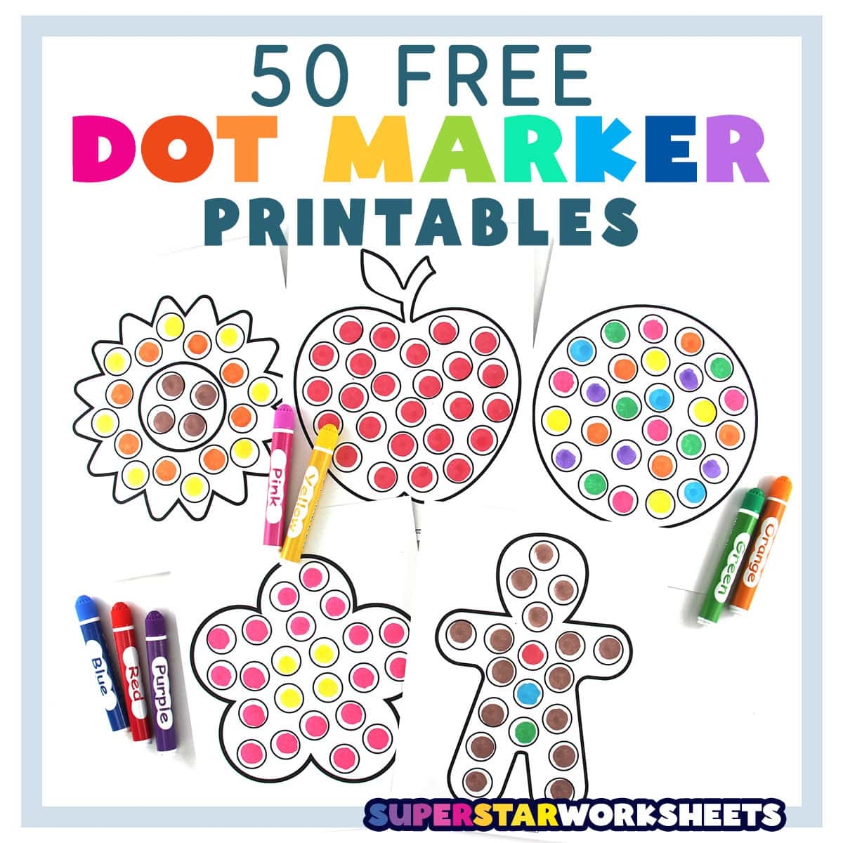 Free Dot Painting Printables