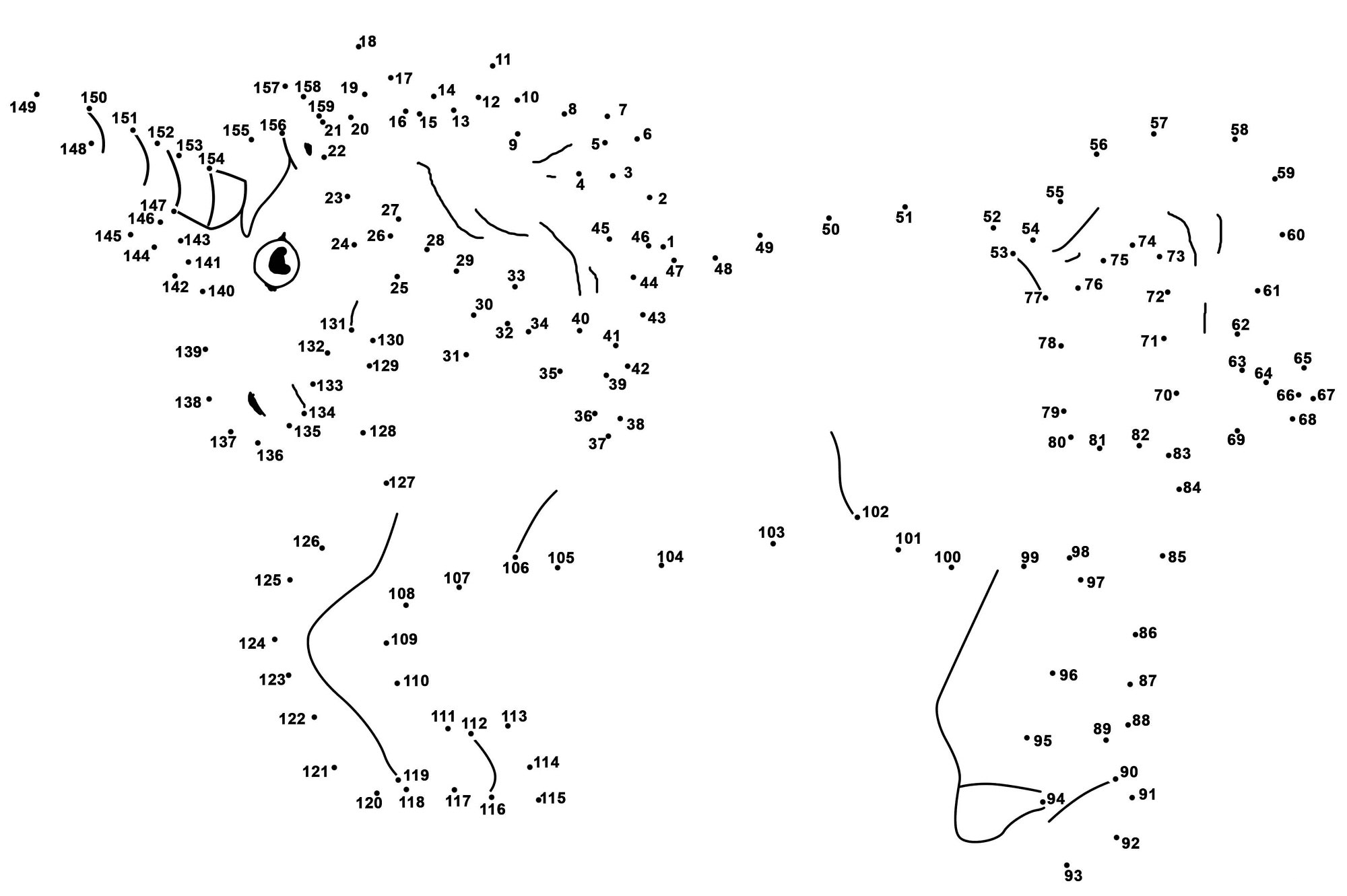 Dot To Dot Printables Best Coloring Pages For Kids Worksheets Library