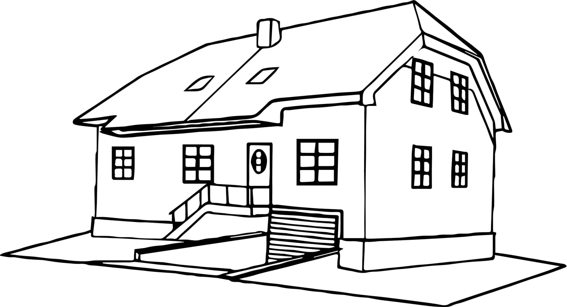 Download House Coloring Pages Free Printable House Coloring Pages Wallpapers