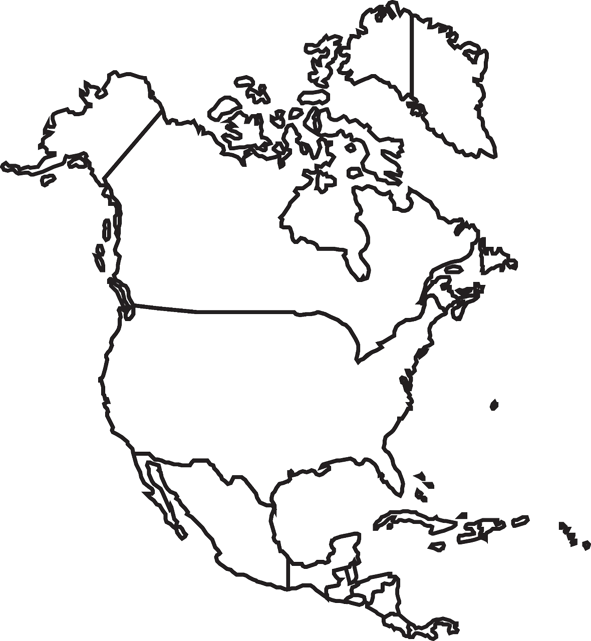 Download Map North America Royalty Free Vector Graphic Pixabay
