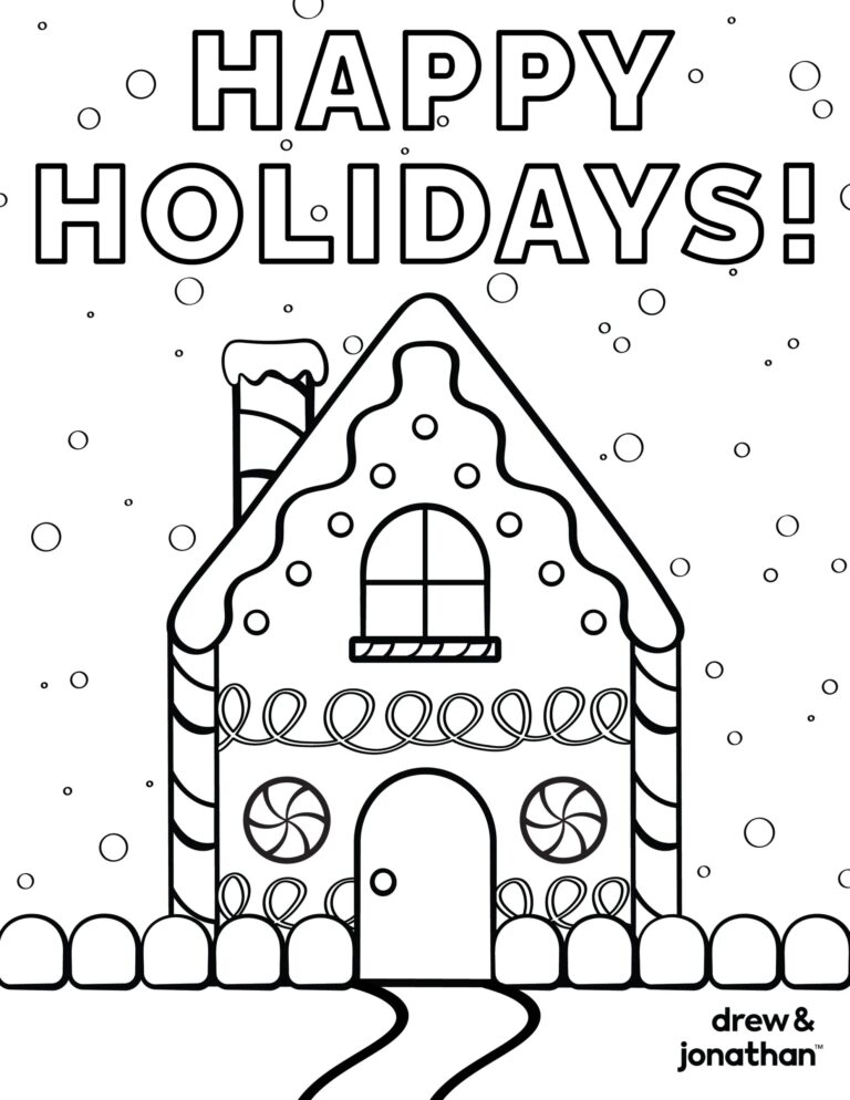 Download Our Free Printable Holiday Coloring Book Pages