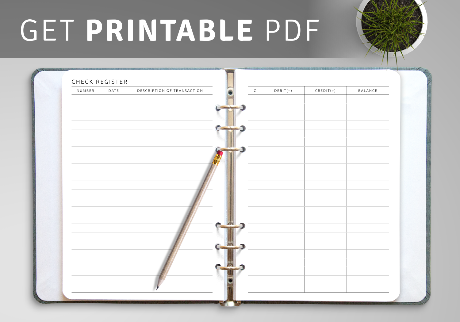 Free Checkbook Ledger Printable