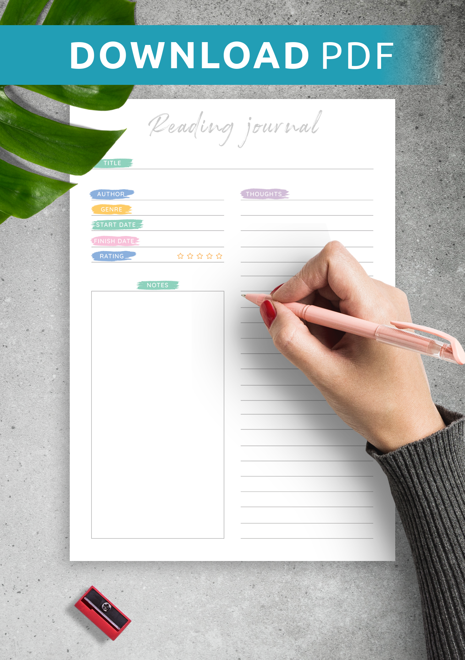 Free Printable Reading Journal