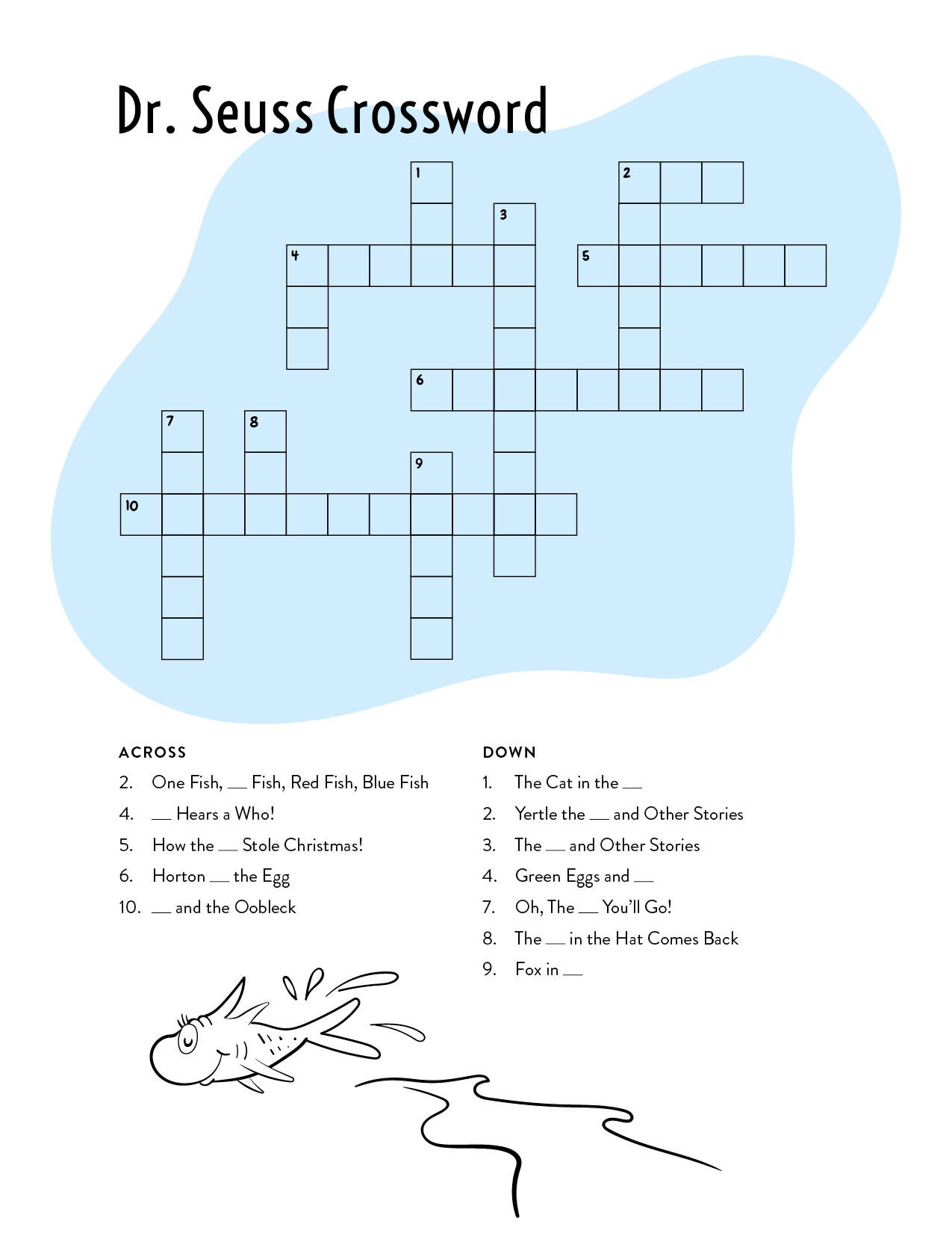 Free Printable Dr Seuss Activity Sheets