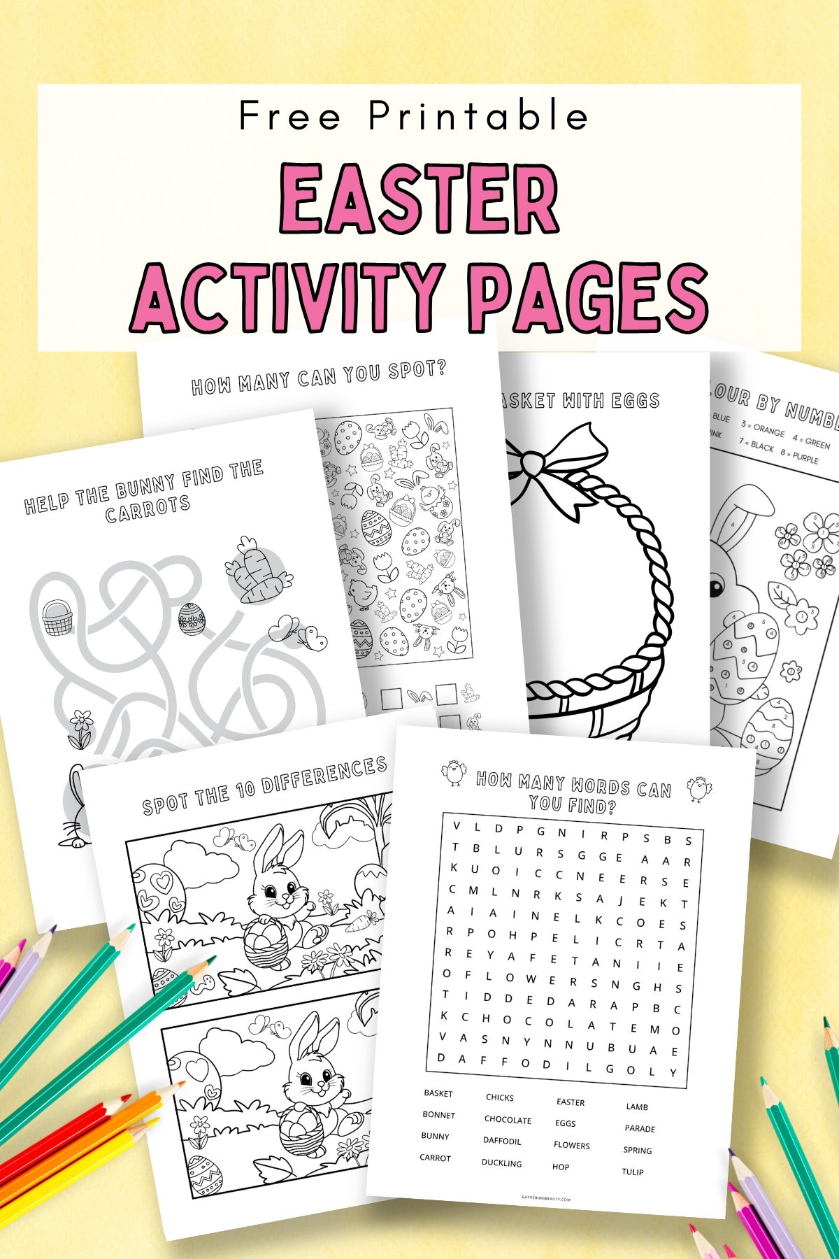 Easter Activities Free Printables Gathering Beauty