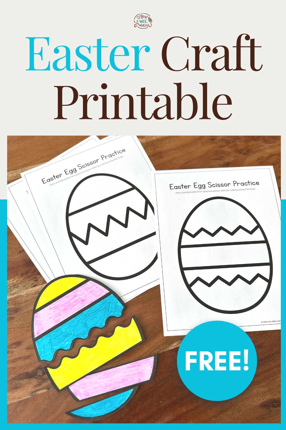 Easter Art And Craft Printable Easter Freebie 5 How Wee Learn