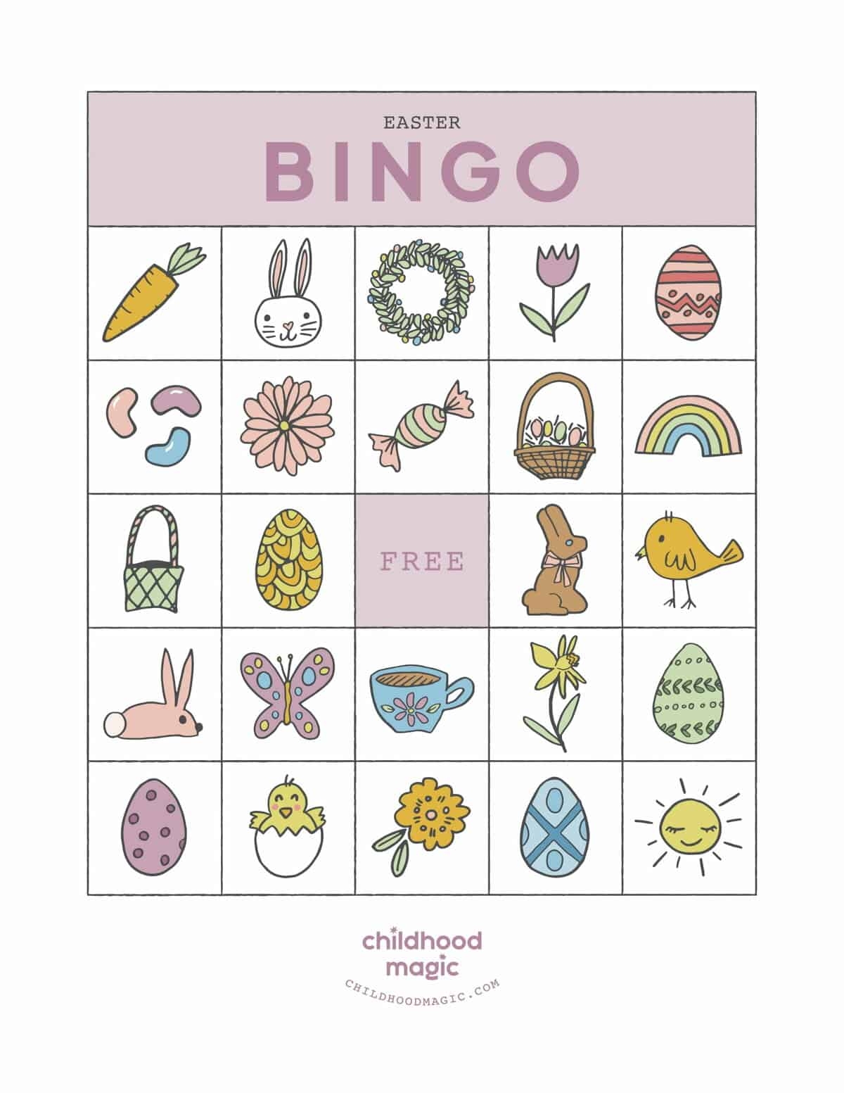 Easter Bingo Childhood Magic