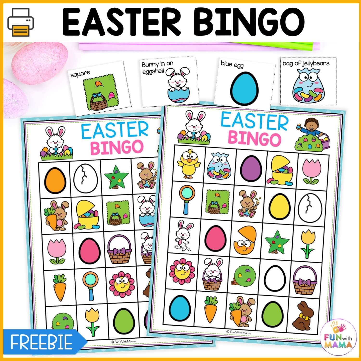 Easter Bingo Free Printables Fun With Mama