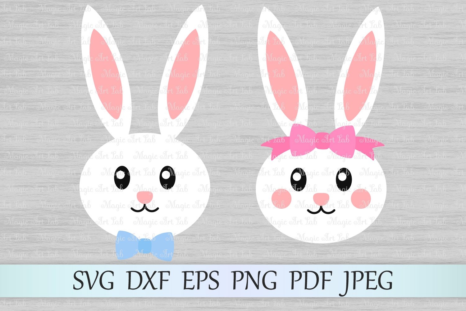 Easter Bunny Faces Printable Rabbit