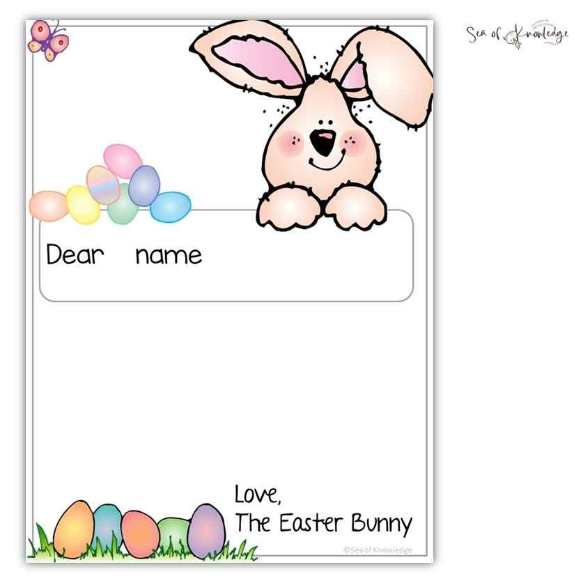 Free Printable Letters From Easter Bunny