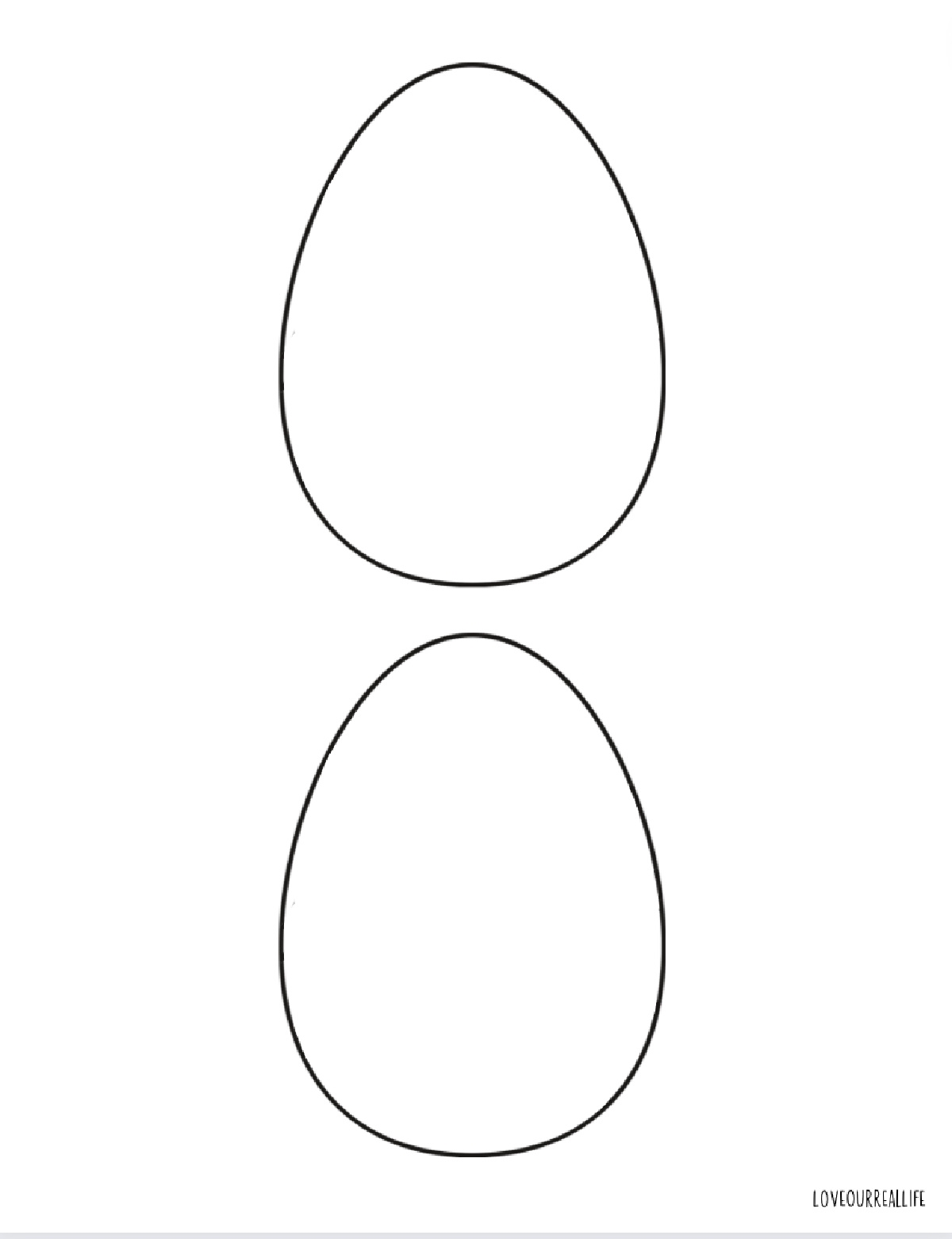 Egg Template Free Printable