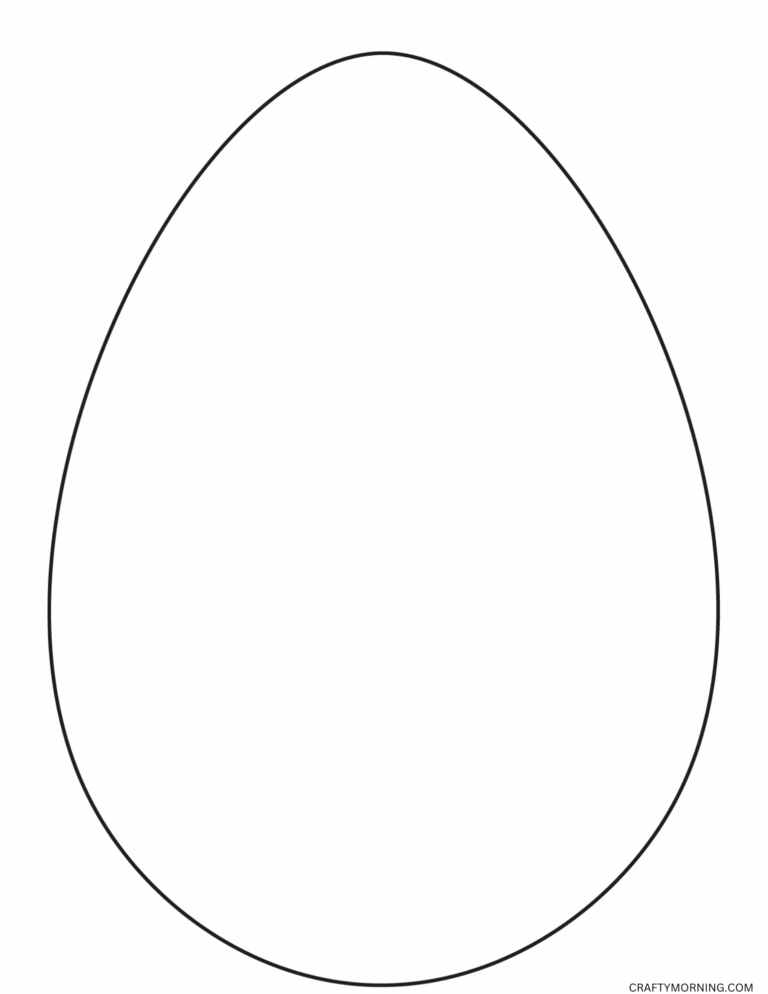 Easter Egg Template To Print Crafty Morning