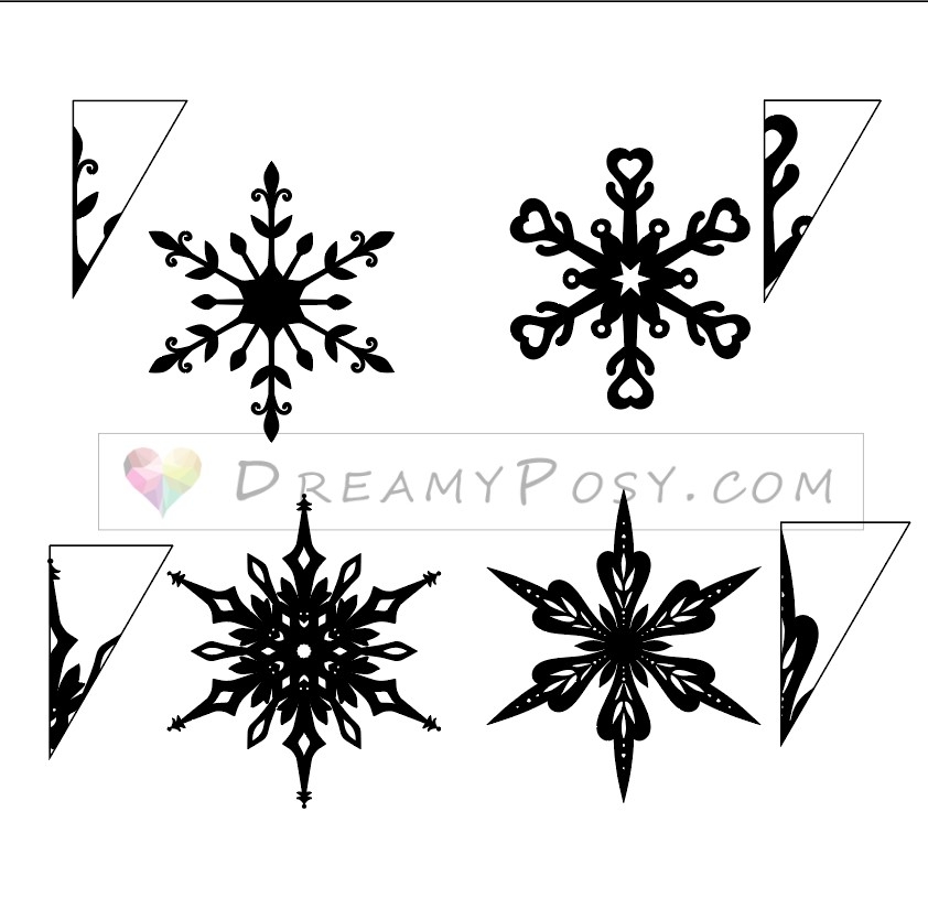Easy 3D Snowflake Template And Tutorial Giant And Small Sizes