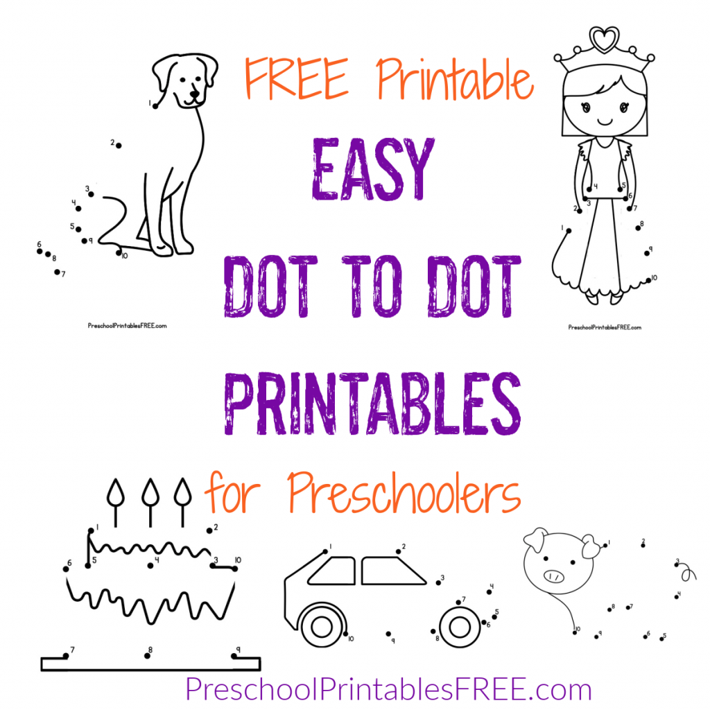Easy Dot To Dot Printables numbers 1 10 Free Preschool Printables