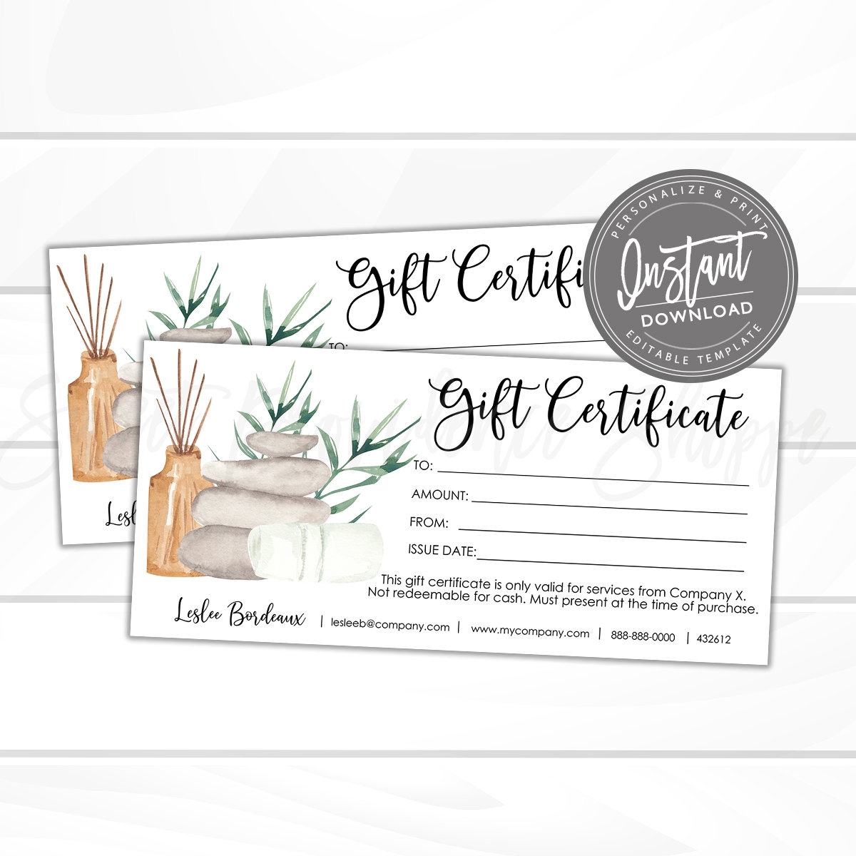 Free Printable Massage Voucher Template