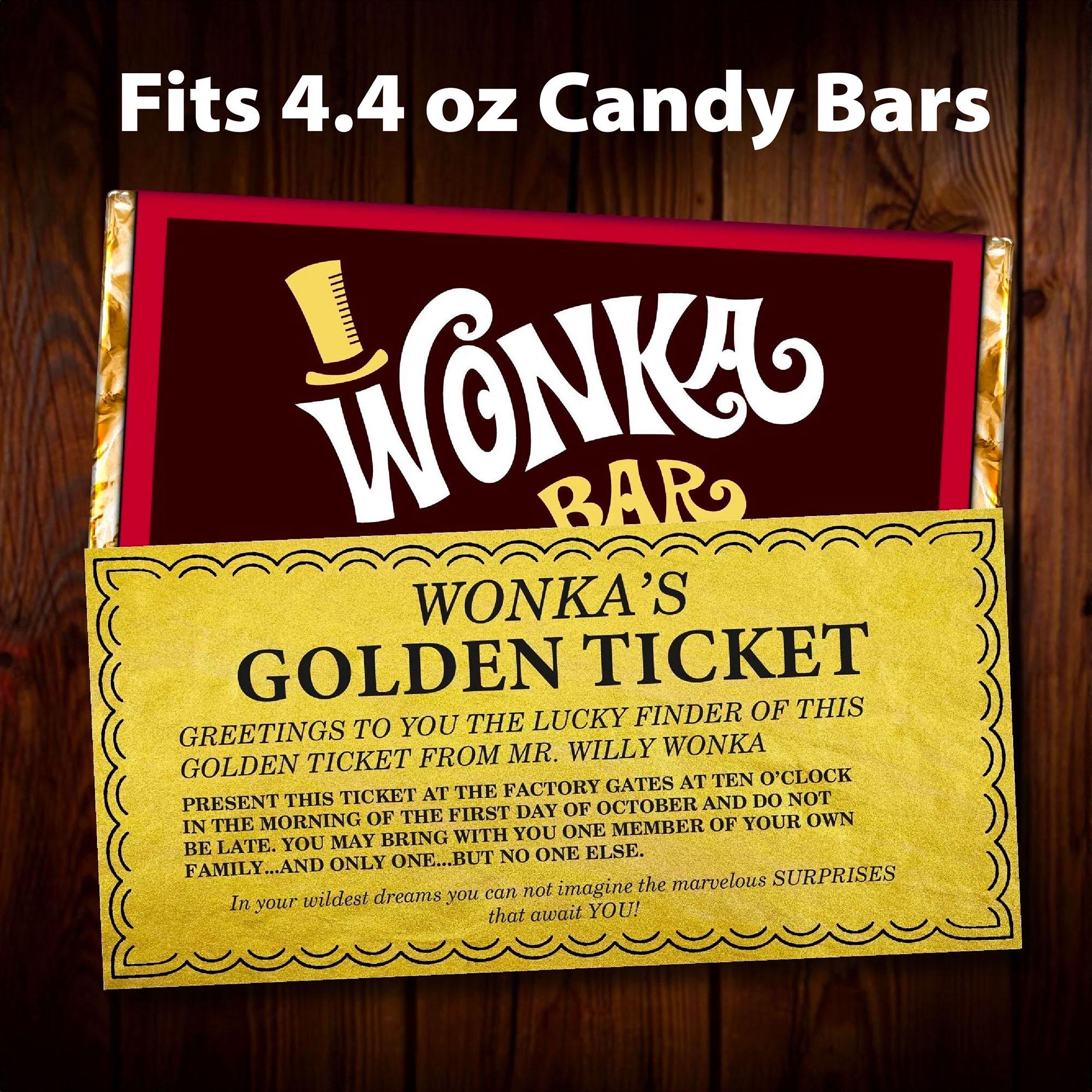 Free Printable Wonka Bar Wrapper