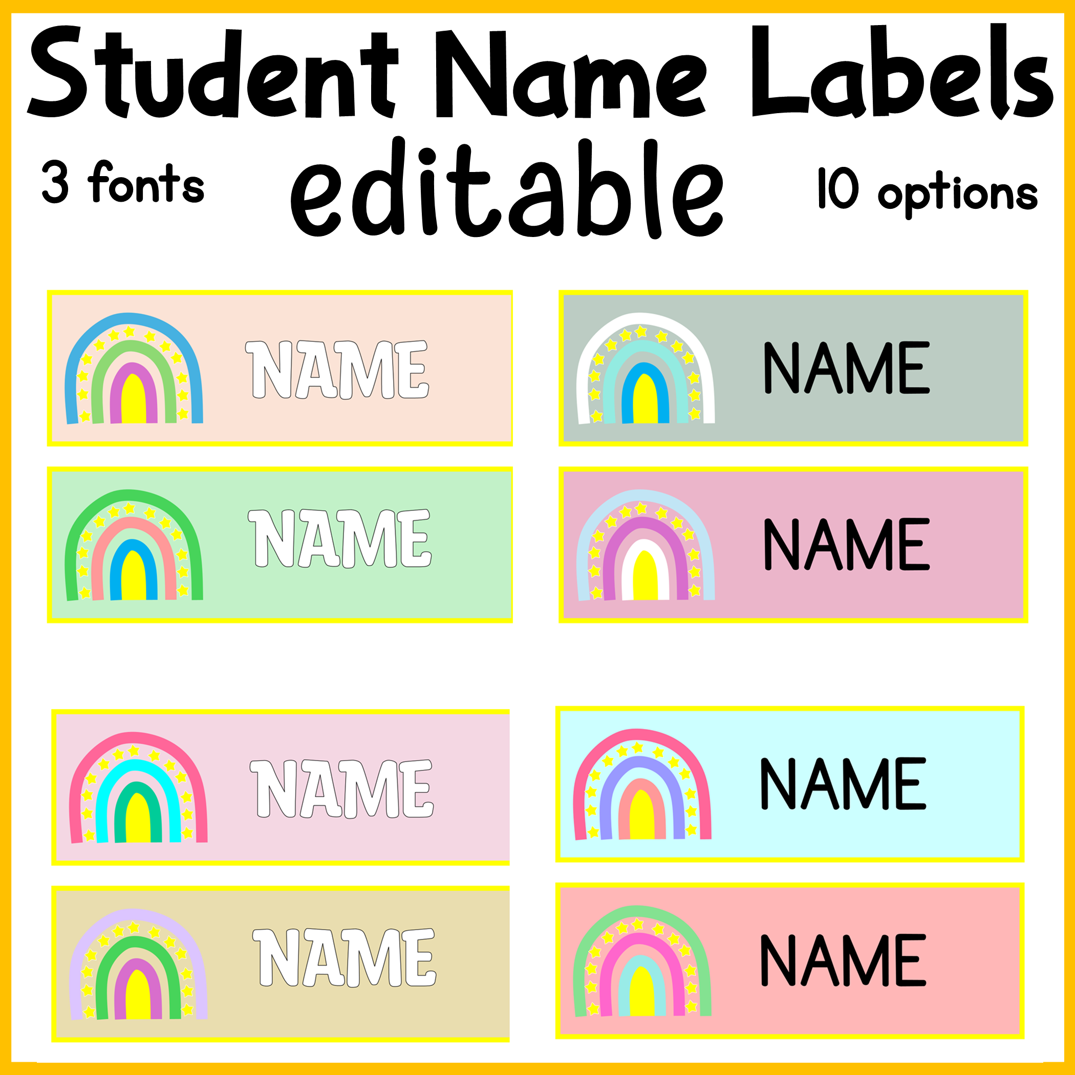 Printable Name Labels Free