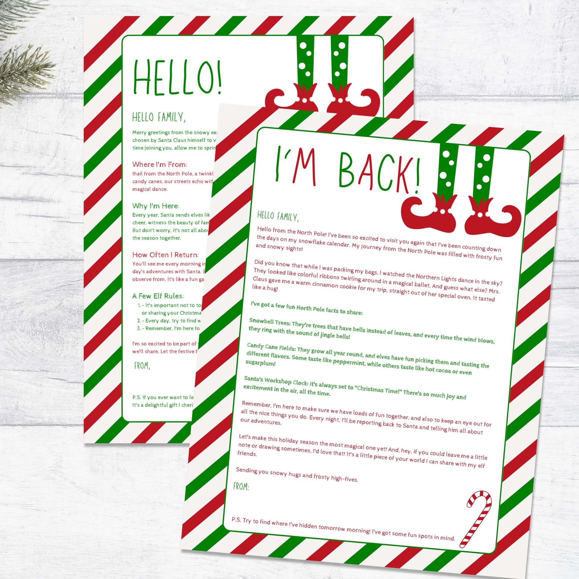 Elf On The Shelf Arrival Letter Over The Big Moon