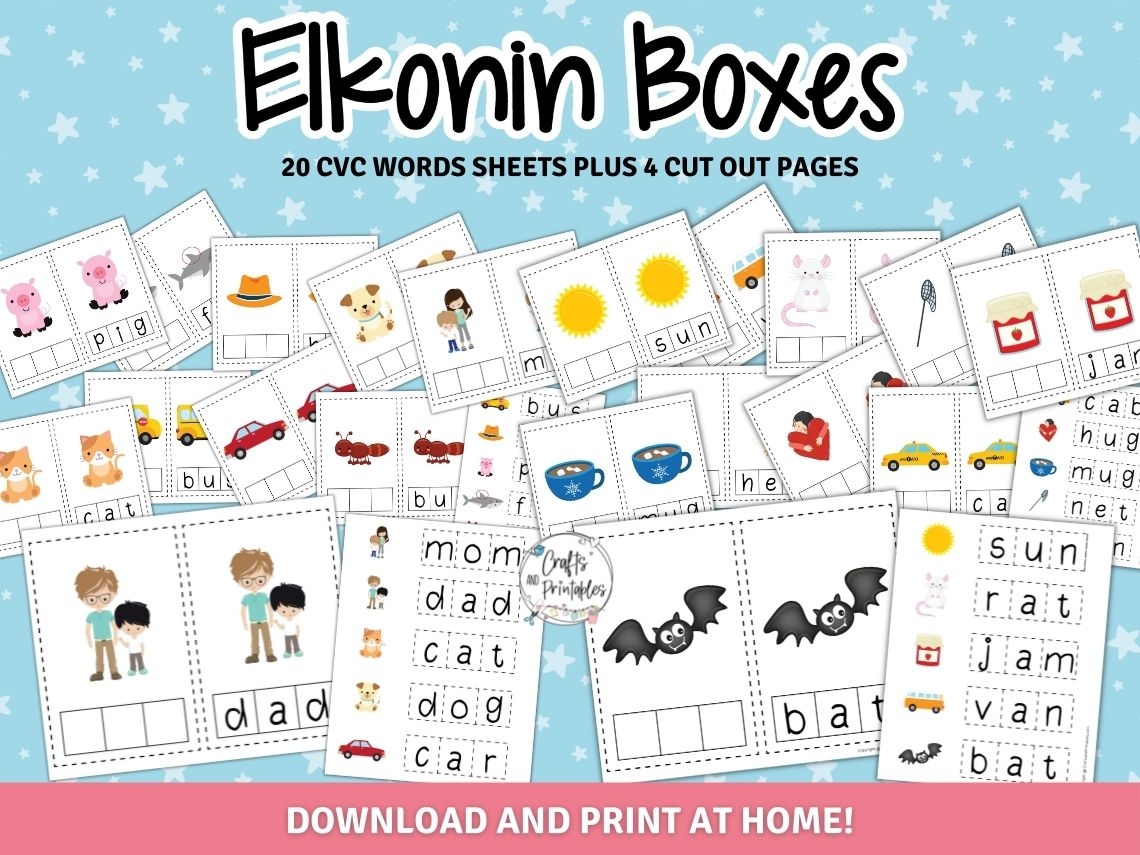 Elkonin Boxes Printable Pdf Free Download