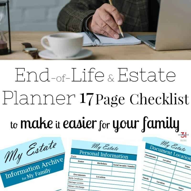 End of Life Checklist Make It Easier For Your Family