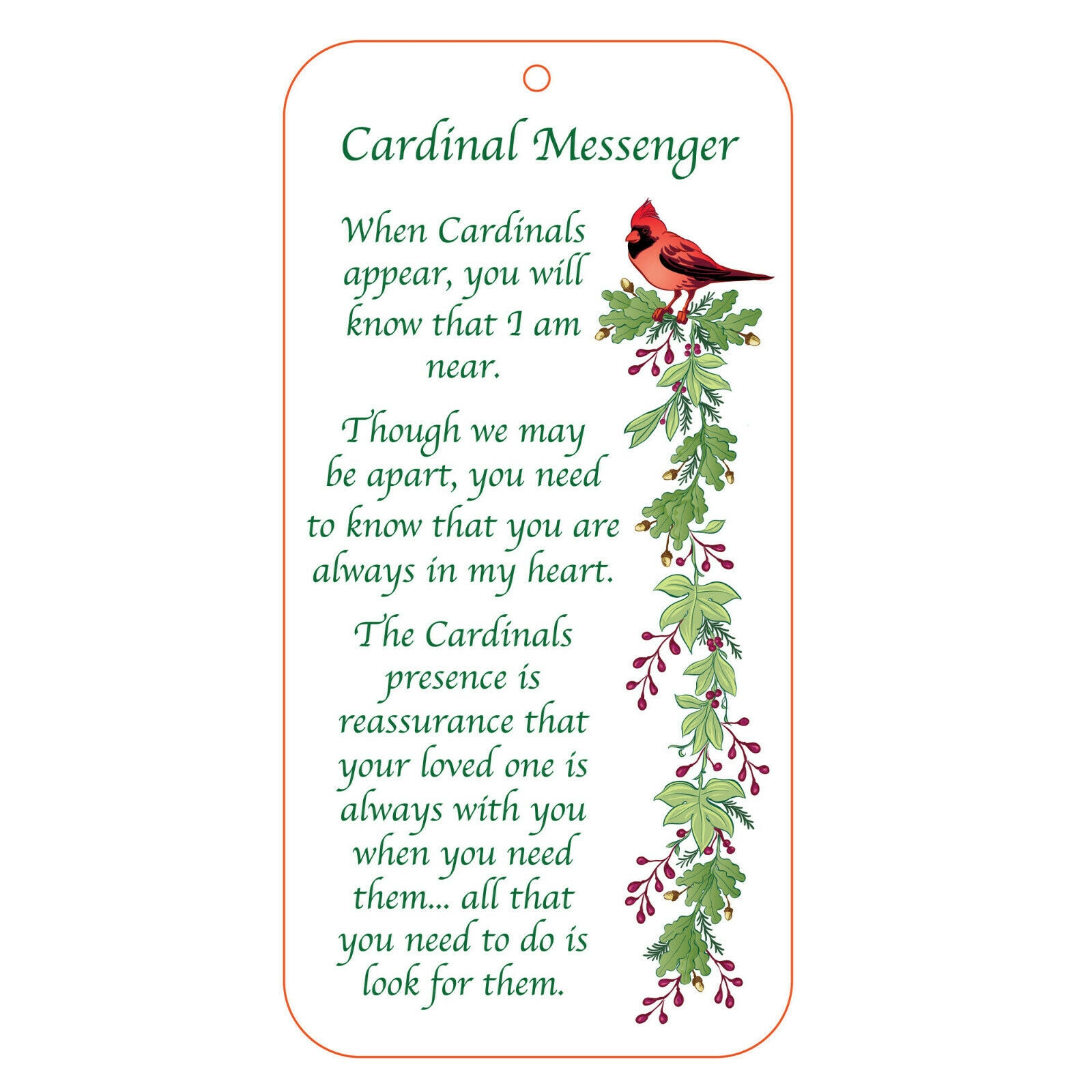 Enesco Cardinal Messenger