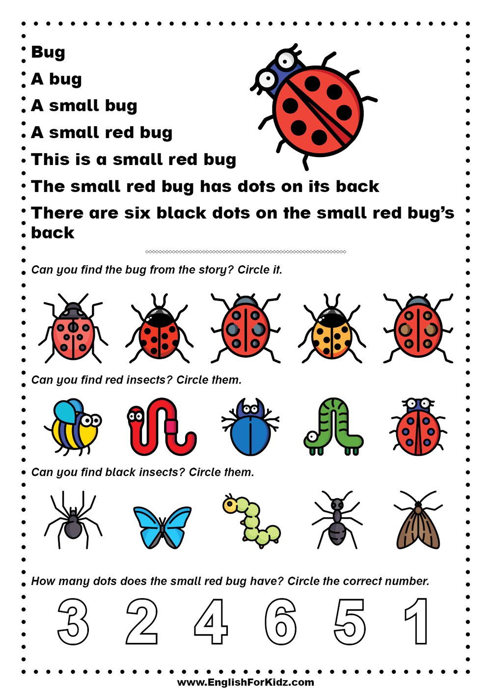 Kindergarten Reading Worksheets Printable Free