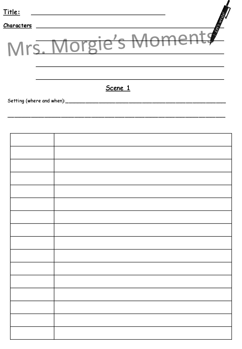 English PowerPoint And Assessments Play Script Writing Intermediate Phase Grade 6 Teacha 