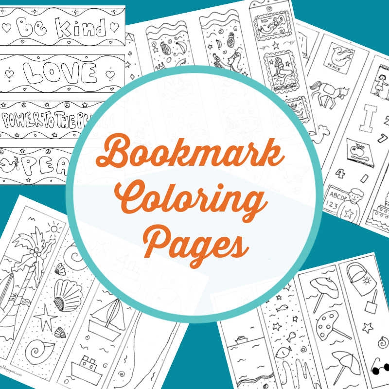 Free Printable Bookmark Coloring Pages