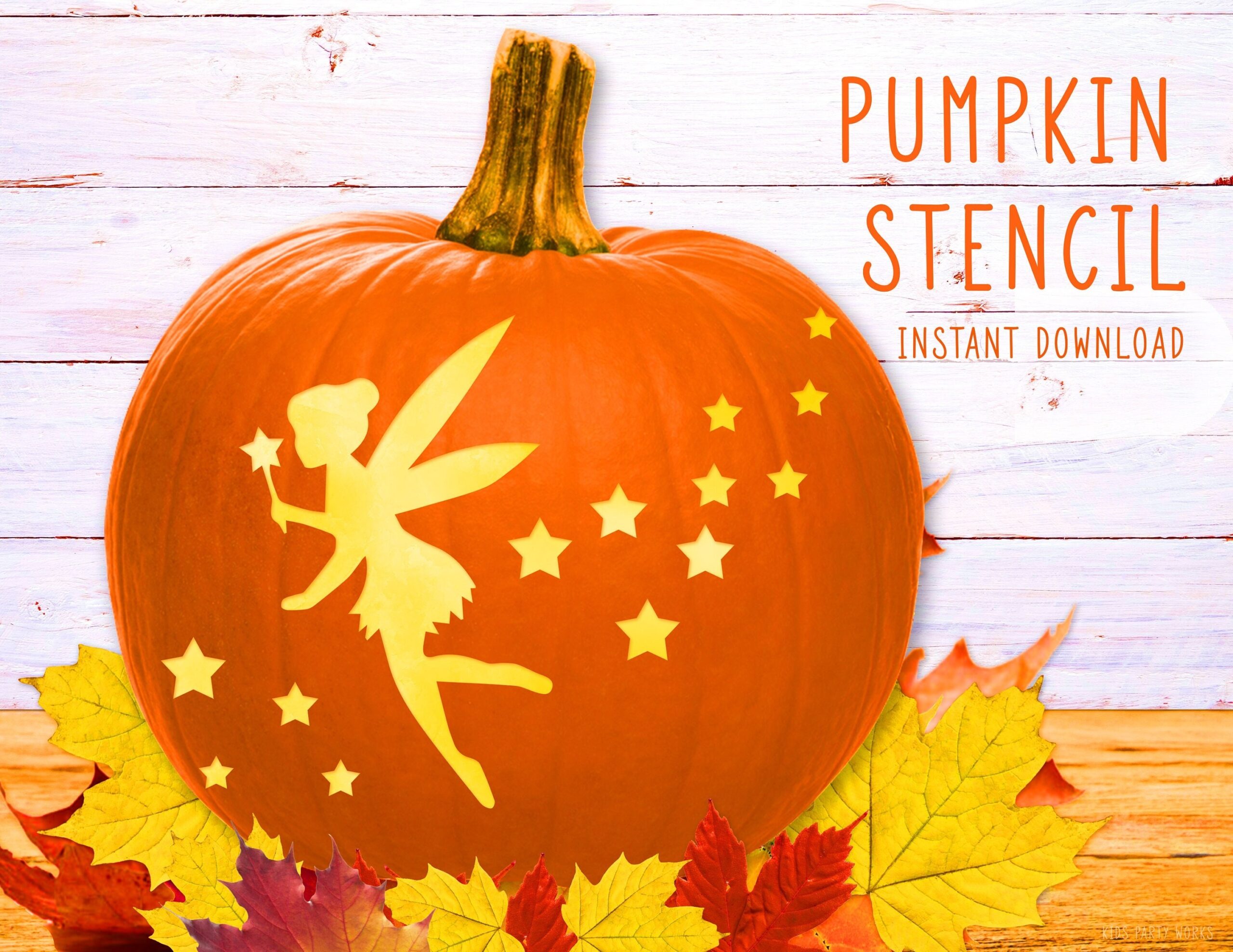 Free Printable Tinkerbell Pumpkin Stencils