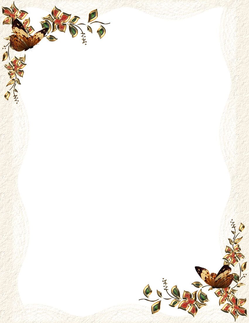 Fall Border Templates 9 Free PDF Printables Printablee Worksheets Library