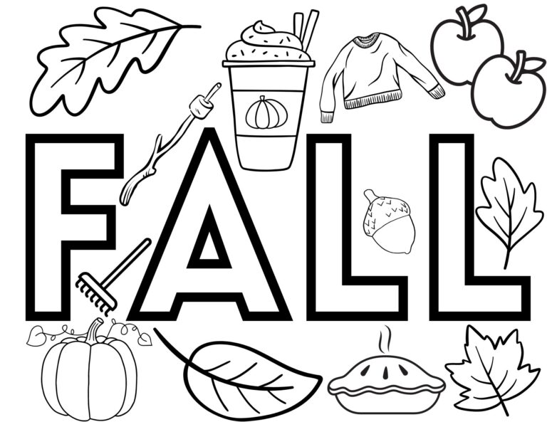 Fall Coloring Pages Free Printable Fall Coloring Sheets Worksheets Library