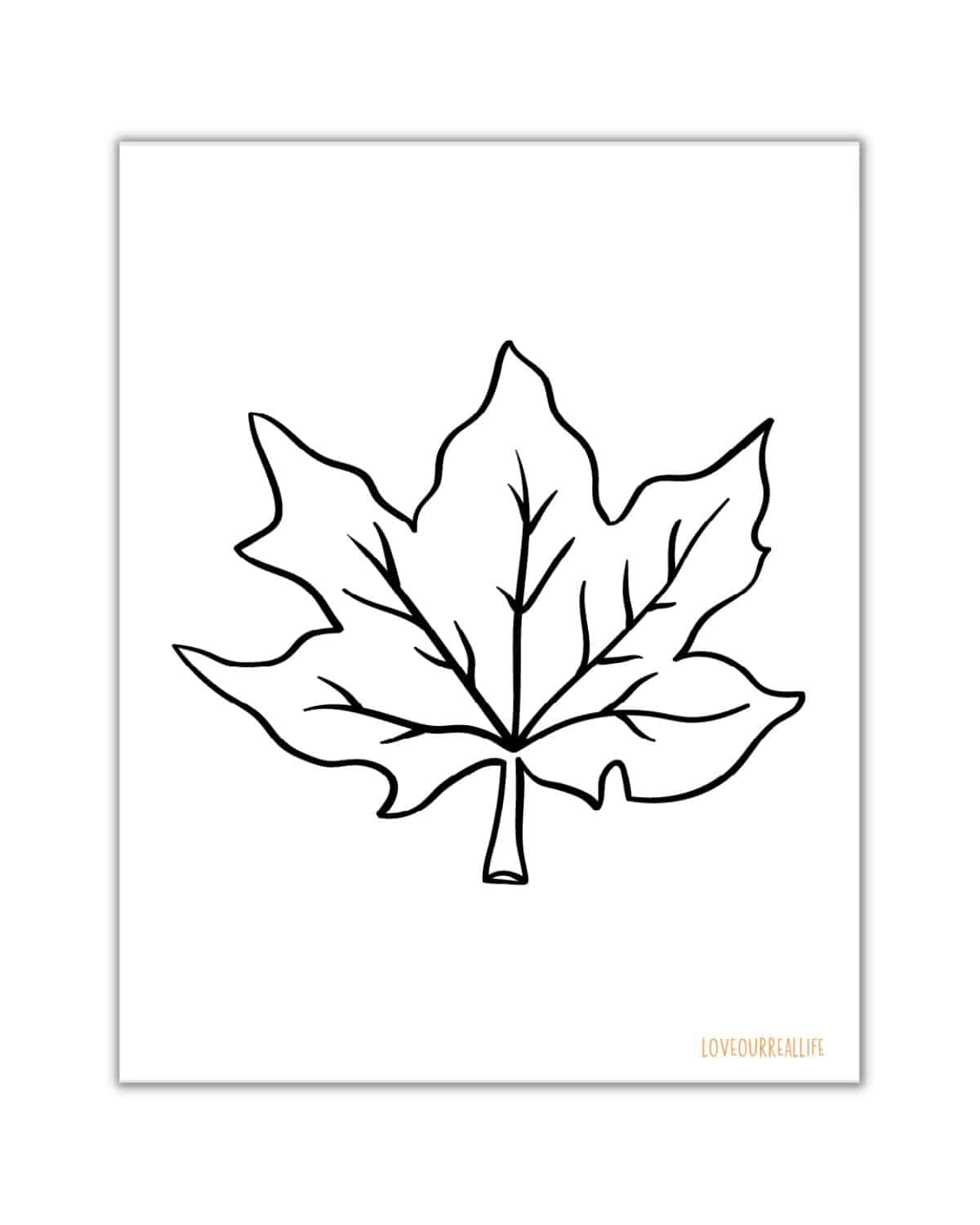 Fall Leaves Coloring Pages FREE Printable Leaf Templates Love 