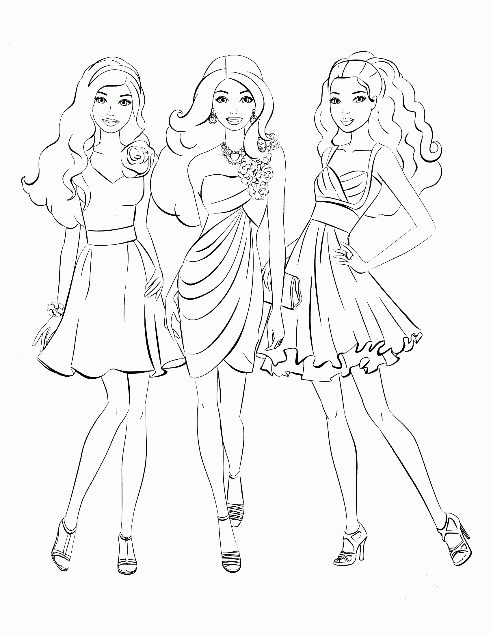  Fashion Coloring Pages U0026 Books 100 FREE And Printable 