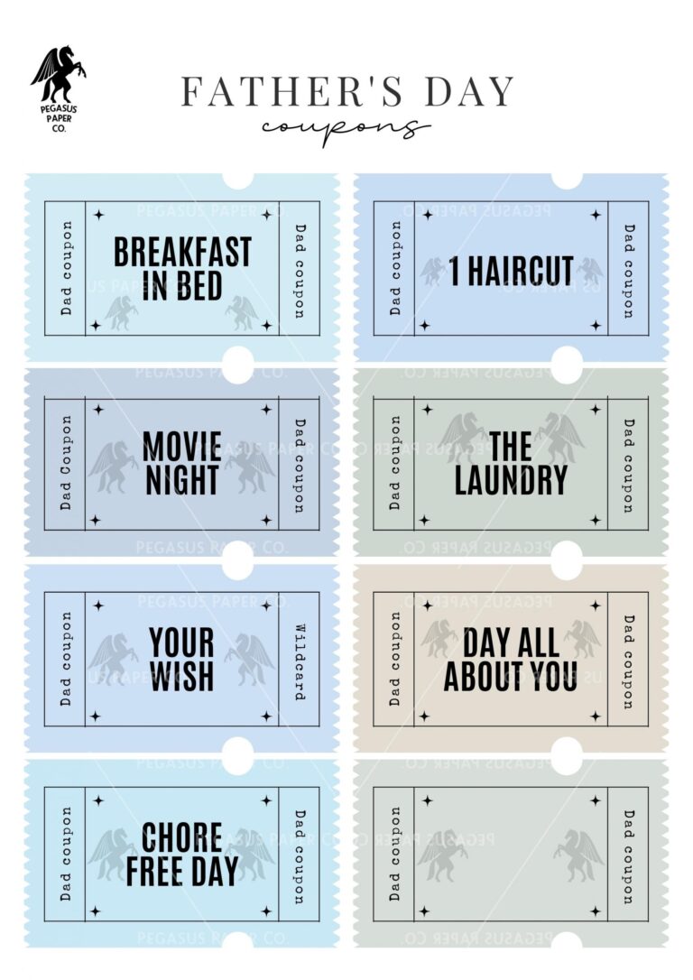 Father s Day Coupons Pegasus Paper Co 