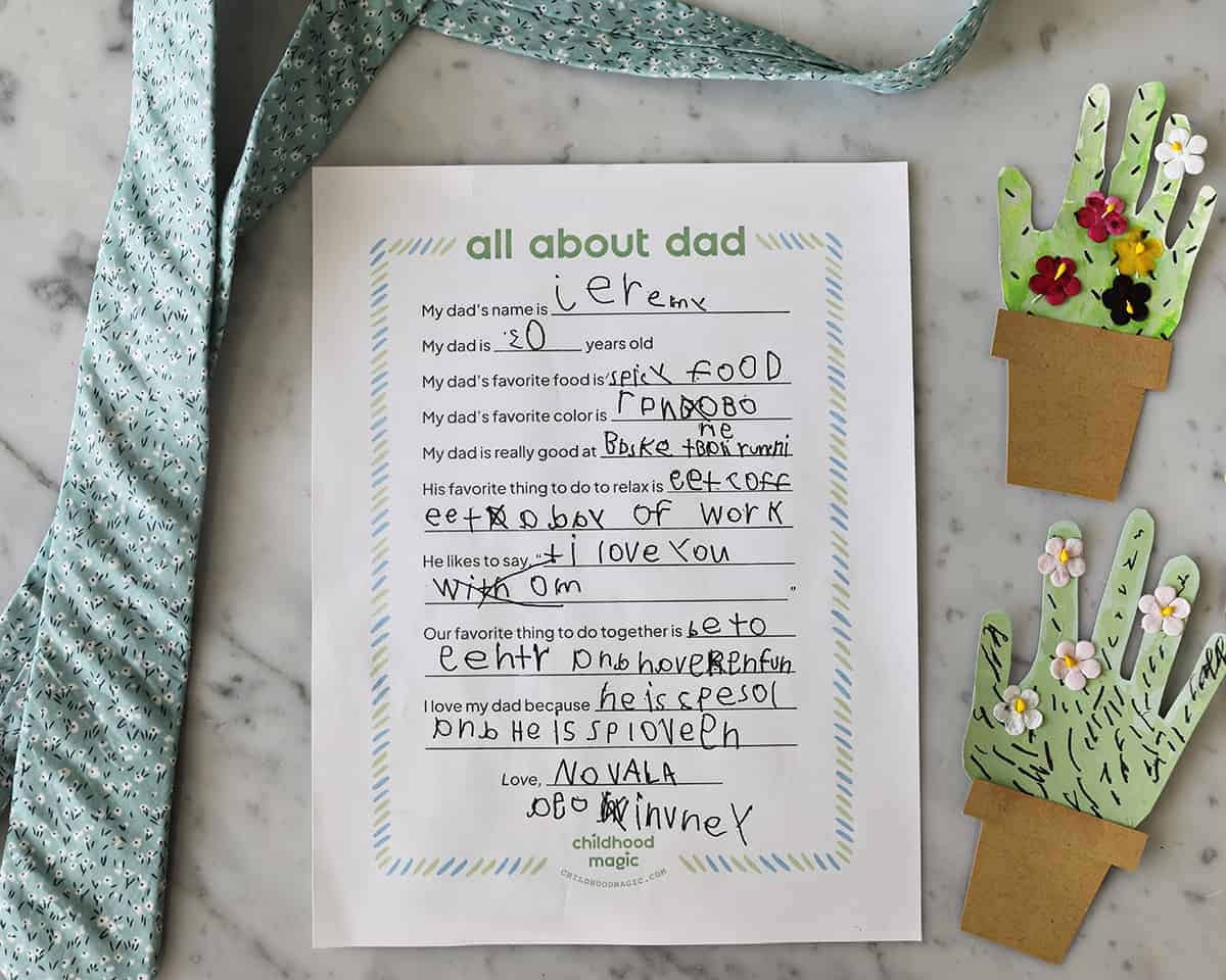 Father s Day Printable Childhood Magic